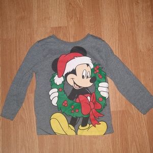 Mickey Mouse Disney Christmas shirt 2T Old Navy